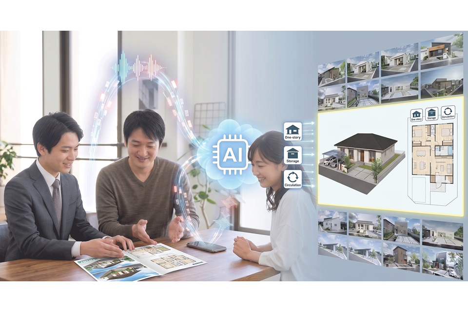 ニュース 住宅営業AI「タノモシカ」が商談内容を住宅プラン検索条件へ